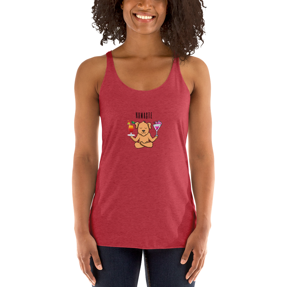 Namaste Fun Women s Racerback Tank Selfiedogs