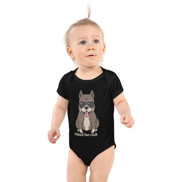 Pitbull fan club  Infant Bodysuit