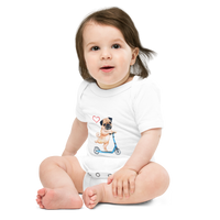 Pug lover Baby short sleeve one piece