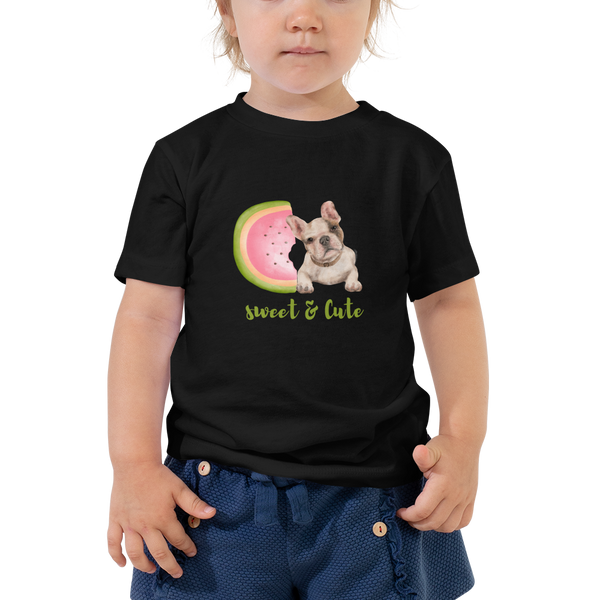 French Bulldog  Puppy Toddler Short Sleeve Tee