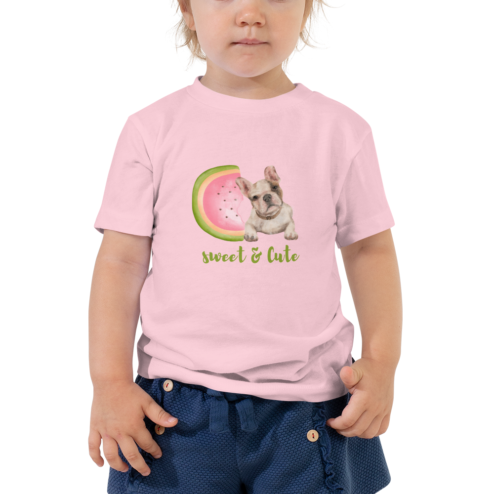 French Bulldog  Puppy Toddler Short Sleeve Tee