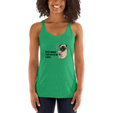 Pug &Coffee Lover Women's Racerback Tank