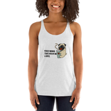 Pug &Coffee Lover Women's Racerback Tank