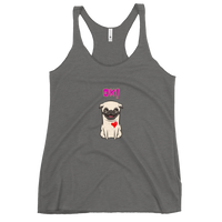 OK Fun Pug Women's Racerback Tank