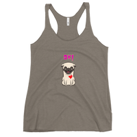 OK Fun Pug Women's Racerback Tank